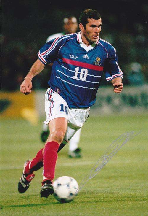 Zenadine Zidane hand signed photo + COA