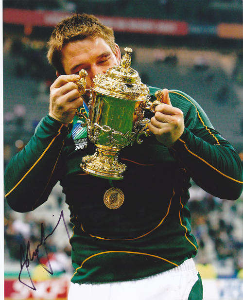 John Smit Hand signed photo