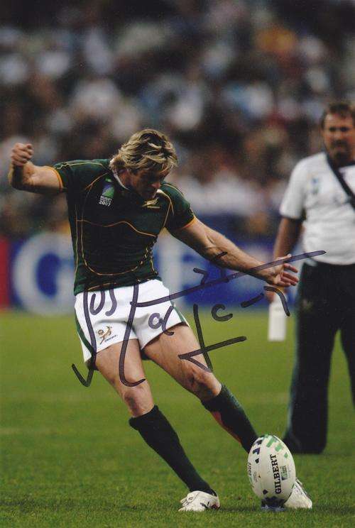 Percy Montgomery Hand signed photo