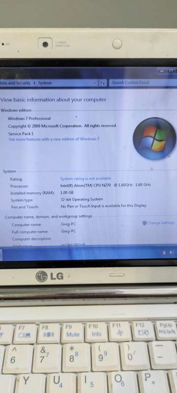 LG X130 laptop for sale