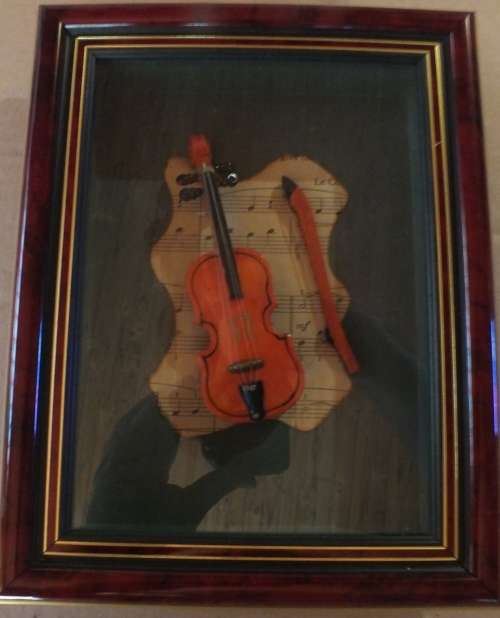 BOXED MINIATURE VIOLIN