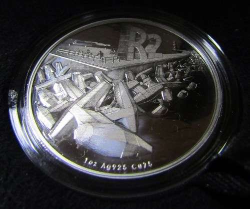 DOLOS- TICKEY & R2 SILVER COIN MINT SET 2016 IN WOODEN, ENGRAVED BOX - LIMITED EDITION
