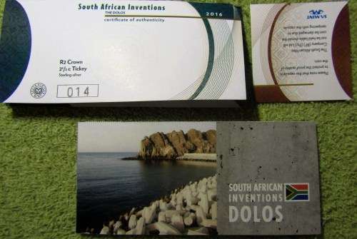 DOLOS- TICKEY & R2 SILVER COIN MINT SET 2016 IN WOODEN, ENGRAVED BOX - LIMITED EDITION
