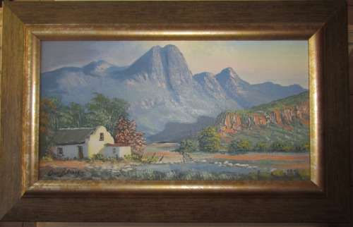 DON BENZIEN LISTED SOUTH AFRICAN ARTIST OIL ON BOARD  #2