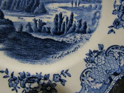 Johnson Bros - Side Plates - Old Britain Castles - City of Exeter 1792