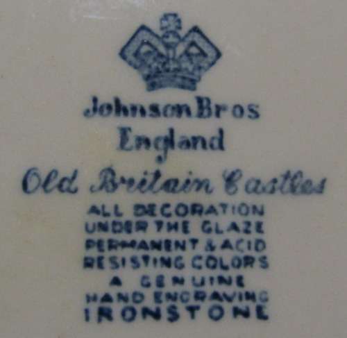 Johnson Bros - Side Plates - Old Britain Castles - City of Exeter 1792
