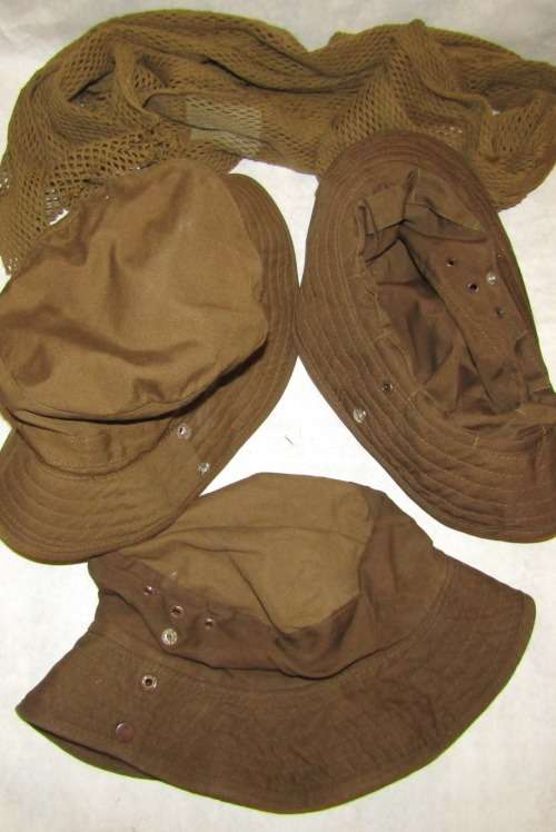 Three SADF brown bush hats from the 70s in Good Condition