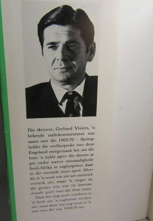 Rugby Agter Doringdraad  deur Gerhard Viviers 1st Edition Published 1970