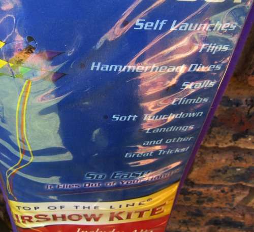 IT IS KITE FLYING TIME Bi Plane Rainbow Express Kite USA Import - Top of Line