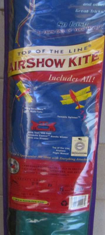 IT IS KITE FLYING TIME Bi Plane Rainbow Express Kite USA Import - Top of Line