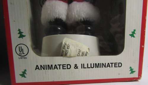 ANIMATED AND ILLUMINATED SANTA CLAUSE - IN ORIGINAL BOX FROM THE USA