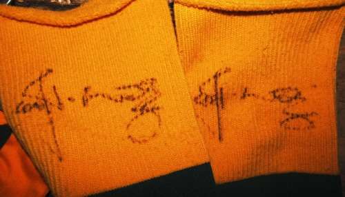 SPRINGBOKS SIGNED X-Large Jersey Never Worn PLUS JOOST MATCH WORN SOCKS SIGNED