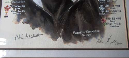 An Exquisitely Done Watercolour of NICK MALLETT by Richie Ryall - Signed by Mallett & Ryall