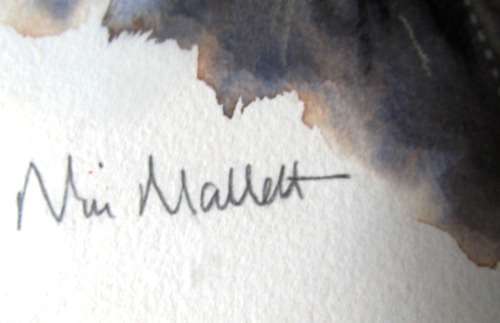 An Exquisitely Done Watercolour of NICK MALLETT by Richie Ryall - Signed by Mallett & Ryall