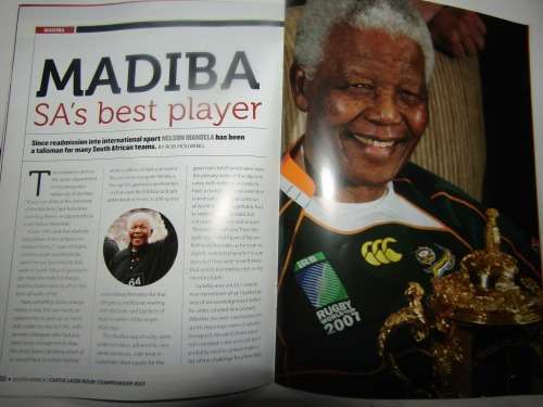 South Africa vs Agentina- Aug 2013 - Loftus Versveld Rare to have Madiba on Cover