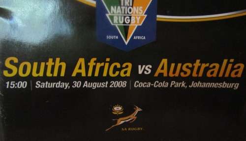 SOUTH AFRICA vs AUSTRALIA  30 AUGUST 2008   Coca Cola Park (Ellispark) Johannesburg