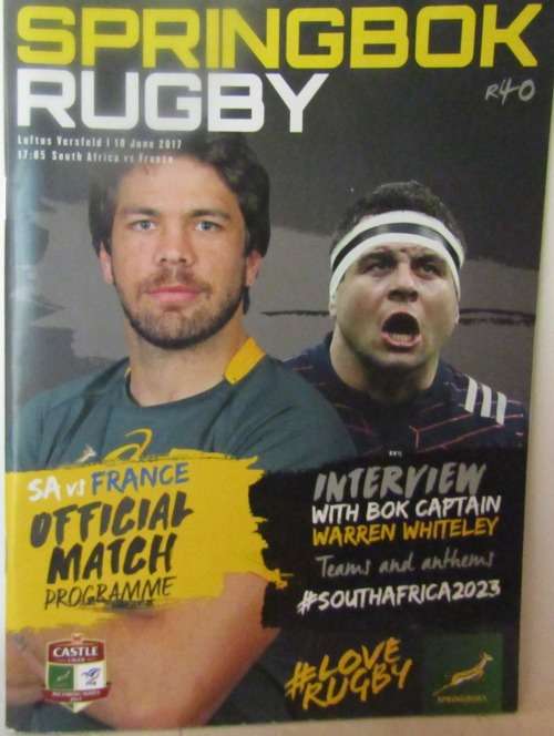 SOUTH AFRICA vs FRANCE  10 JUNE 2017 LOFTUS VERSVELD Plus Match Ticket