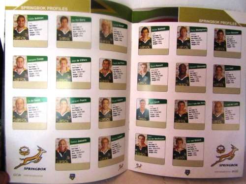 SOUTH AFRICA vs FRANCE  JUNE 2005 ABSA STADIUM DURBAN