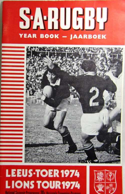 SOUTH AFRICAN RUGBY ANNUAL BOOK/JAAR BOEK 1974 - BRITISH LIONS