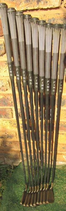 PING ZING Beryllium Copper BeCu Iron Set. 3-9 Plus PW&SW Matching #s 439042K