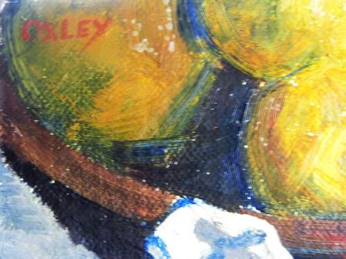 STILL LIFE OIL on BOARD BY Prof. O. J. P. OXLEY  (Professor in Art -  Natal Tech Art School 1940's)