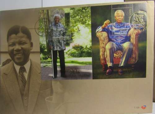 Nelson  Mandela 2008 Nelson Mandela 90th Birthday FDC 7.130 - Collectible Mandela Memorabilia