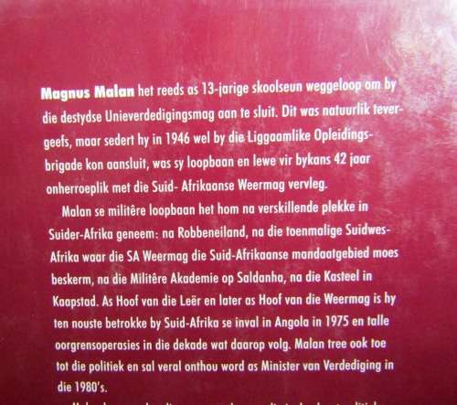 Signed Copy - MAGNUS MALAN - My lewe saam met die SA Weermag