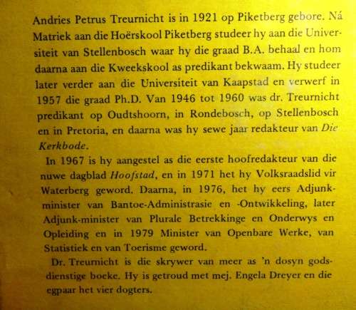 CREDO VAN `N AFRIKANER DEUR AP TREURNICHT