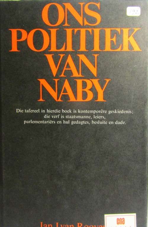 ONS POLITIEK VAN NABY - JAN J VAN ROOYEN