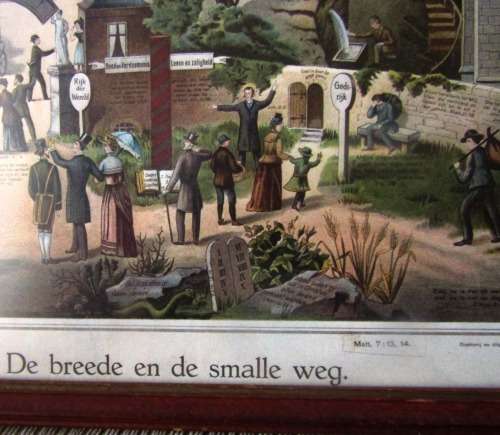 Original "De Breede en de Smalle Weg" A Heirloom Piece from the early 20th Century