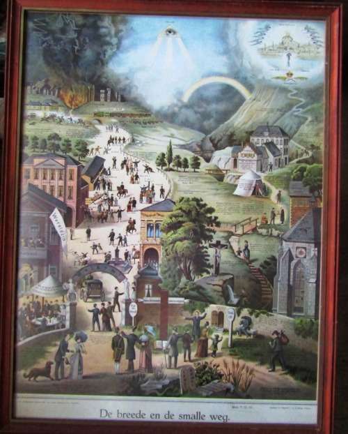 Original "De Breede en de Smalle Weg" A Heirloom Piece from the early 20th Century