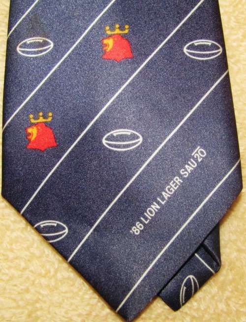 1986 Lion Lager South African Universities Under 20 Tie   Beautiful Collector`s Tie