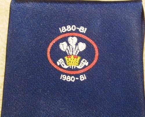 WELSH RUGBY UNION CENTENARY 1880/81 - 1980/81 TIE  COLLECTIBLE TIE - 42 YEARS OLD