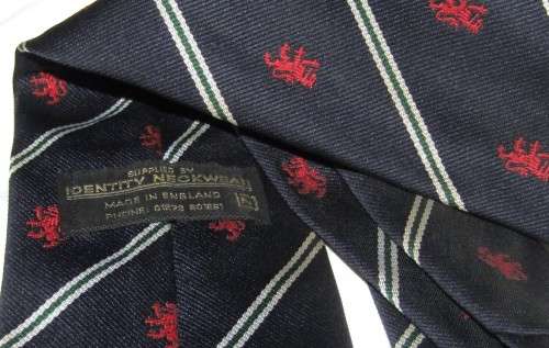 England Embroidered Cricket Tie - Dates from 1983   COLLECTIBLE TIE -  40 YEARS OLD