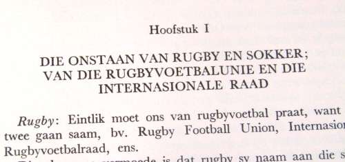 Die Verhaal van Rugby - Danie Craven - A must read - Dispells the Folklore about rugby`s Origin