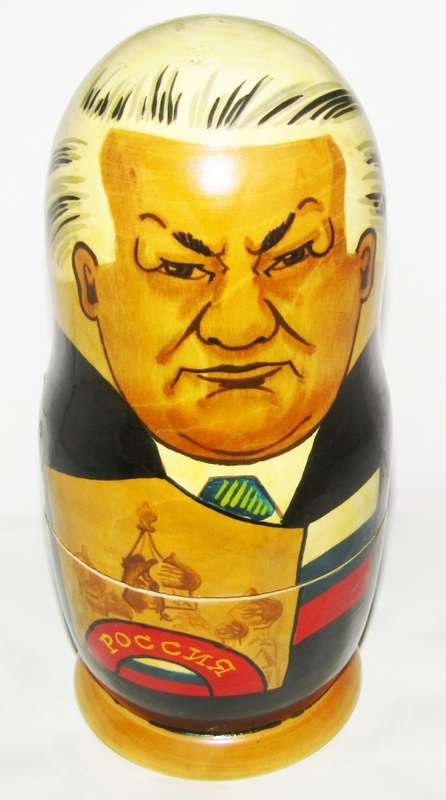 Russian Leaders 10 Piece Nesting Dolls - Made in Russia - Not a Chinese Copy- See Photos