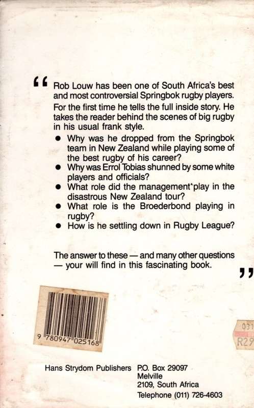 Rob Louw - For the Love of Rugby - The Inside Story with John Cameron-D0w