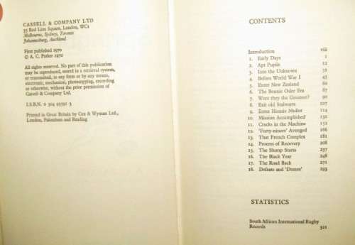 The Springboks 1891 - 1970 by AC Parker