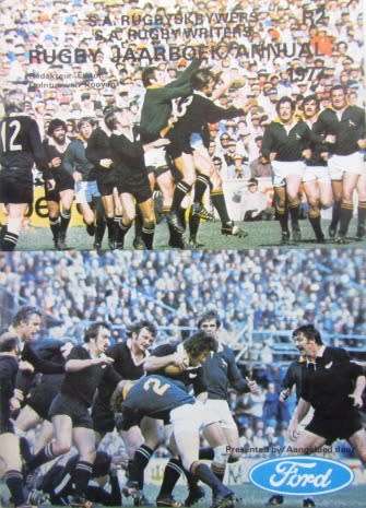 SA Rugby Annuals/Jaarboeke (6th to 10th Editions) - Set #2  Scarce 1976 -1980