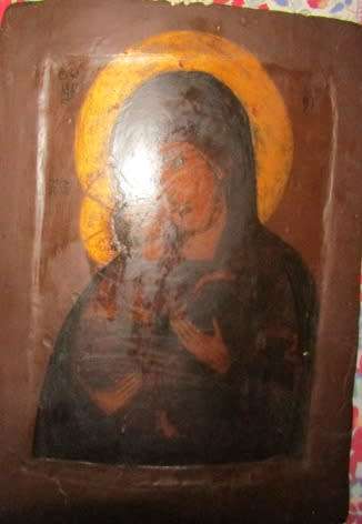 Old Russian Icon on Wood for ruby999 Only