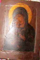 Old Russian Icon on Wood for ruby999 Only