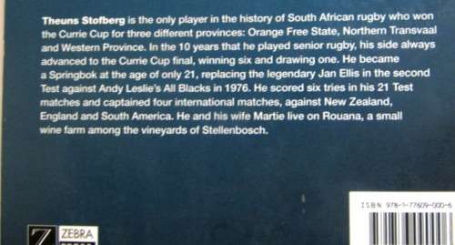 Stories from the Touchline bY Theuns Stofberg