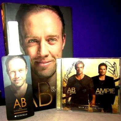AB deVilliers Memorabilia -  Sluit in Biografie Boek en Getende CD `Maak Jou Drome Waar` -Skaars