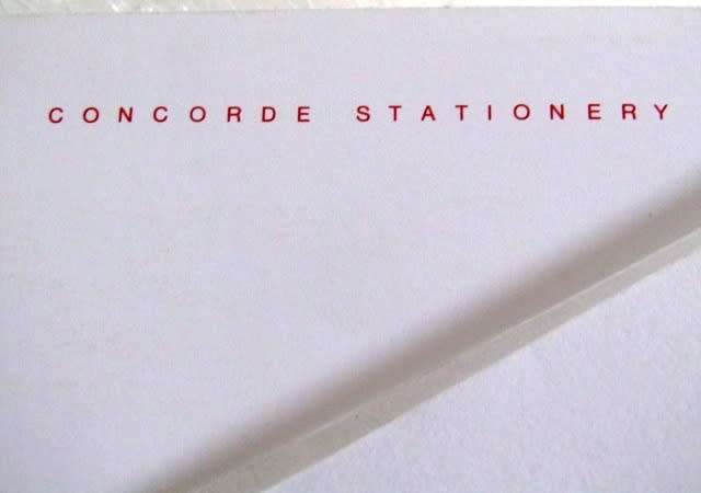 Concorde Memorabilia-All from a Flight on British Concorde Plane-Extremely Rare to find on BobShop