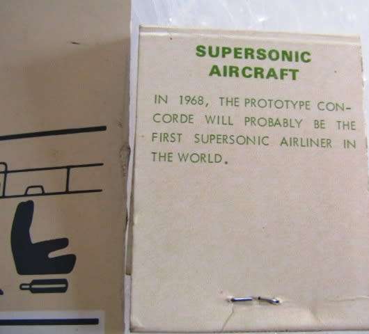 Concorde Memorabilia-All from a Flight on British Concorde Plane-Extremely Rare to find on BobShop