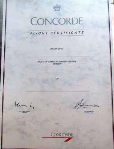 Concorde Memorabilia-All from a Flight on British Concorde Plane-Extremely Rare to find on BobShop