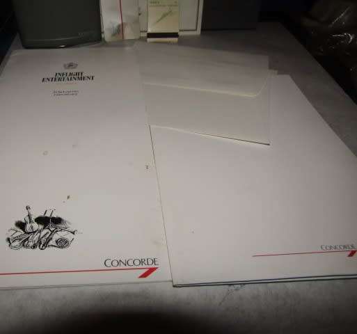 Concorde Memorabilia-All from a Flight on British Concorde Plane-Extremely Rare to find on BobShop