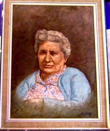 Beautiful Portrait of an Old Lady - By AL Carr dated 1977 - Oil on Board