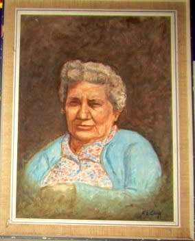 Beautiful Portrait of an Old Lady - By AL Carr dated 1977 - Oil on Board