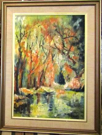 Original K Dubinski DA - International Artist -  Impressionism Art Piece with Lots of Depth -Autumn